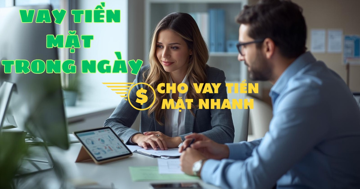 Chuyên viên hỗ trợ thủ tục vay nhanh tiền mặt giải ngân có tiền ngay trong ngày cho khách hàng.