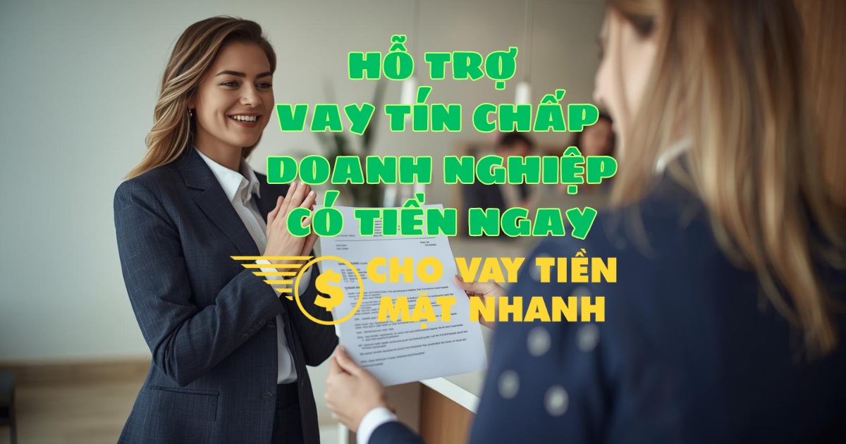Chuyên viên hỗ trợ thủ tục vay tín chấp và tư vấn thời gian giải ngân cho doanh nghiệp, dịch vụ Cho vay tín chấp doanh nghiệp minh bạch, siêu tốc.