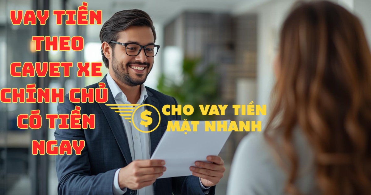 Chuyên viên hỗ trợ khách hàng Vay tiền theo Cavet xe chính chủ, thủ tục đơn giản và giải ngân nhanh trong ngày.