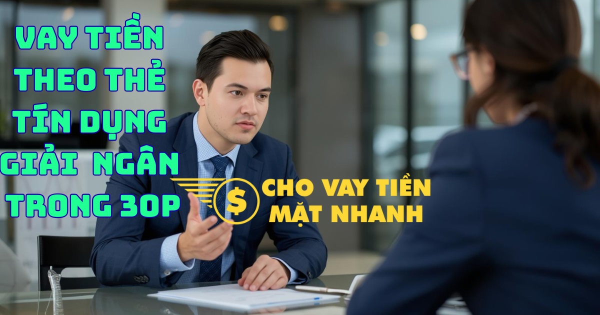 Chuyên viên hỗ trợ tư vấn khách hàng Vay tiền theo thẻ tín dụng cá nhân giải ngân trong 30P làm việc tại văn phòng.