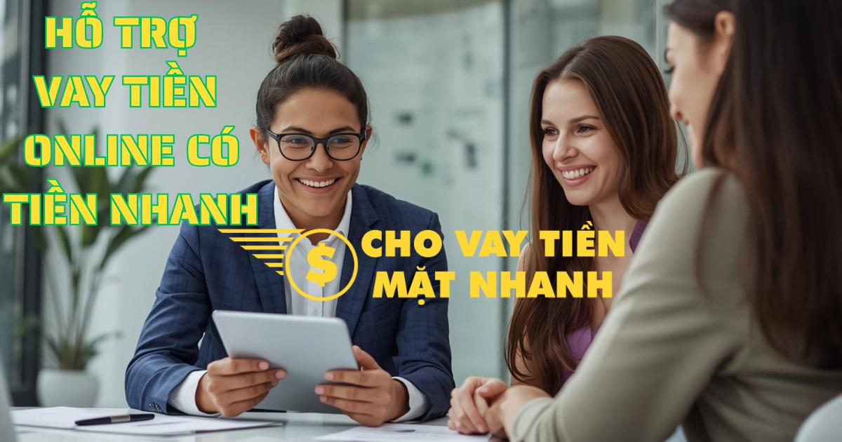 Chuyên viên hỗ trợ vay tiền online nhanh cho khách hàng, dịch vụ Vay tiền online lãi suất thấp cấp tốc, tiện lợi.