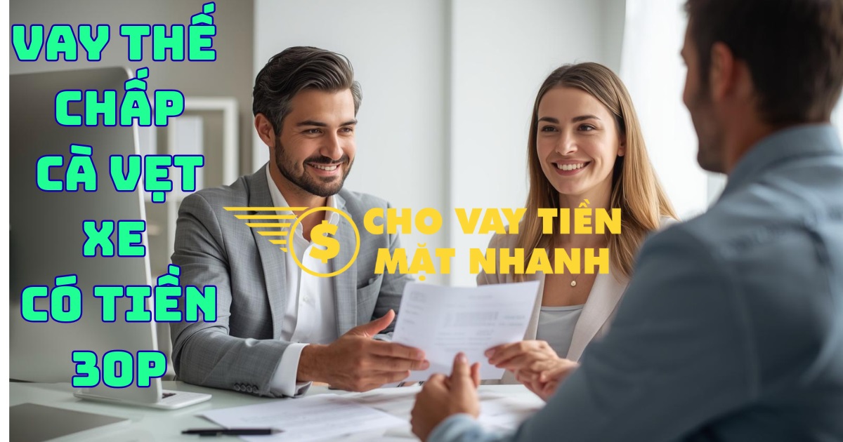 Nhân viên tư vấn cách vay tiền bằng cà vẹt và nhận tiền trong 30P, dịch vụ Vay thế chấp xe máy chính chủ siêu tốc, đơn giản.