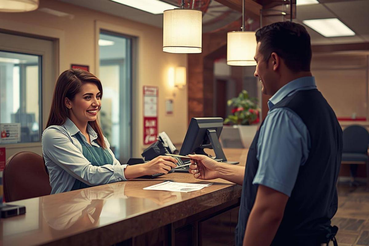 Khách hàng vui vẻ nhận giải ngân trong 30 phút làm việc cho khoản vay tiền TP.HCM cấp tốc.