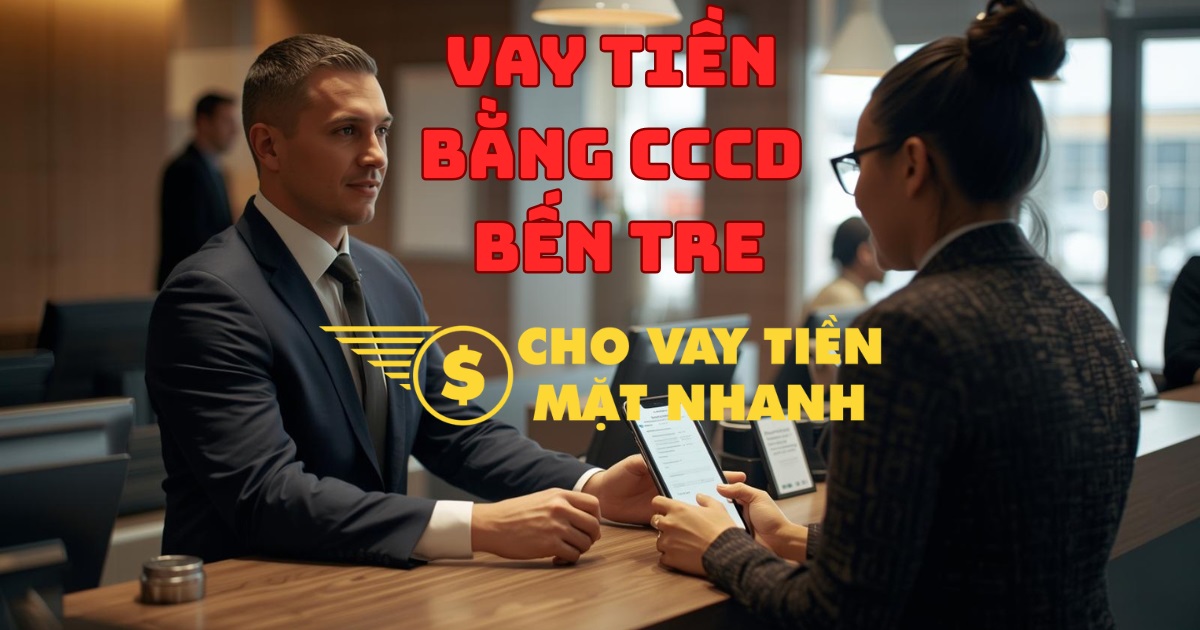 Chuyên viên hỗ trợ vay tiền nóng bằng CCCD cho khách hàng tại Bến Tre, dịch vụ vay tiền Bến Tre cấp tốc, thủ tục tiện lợi.